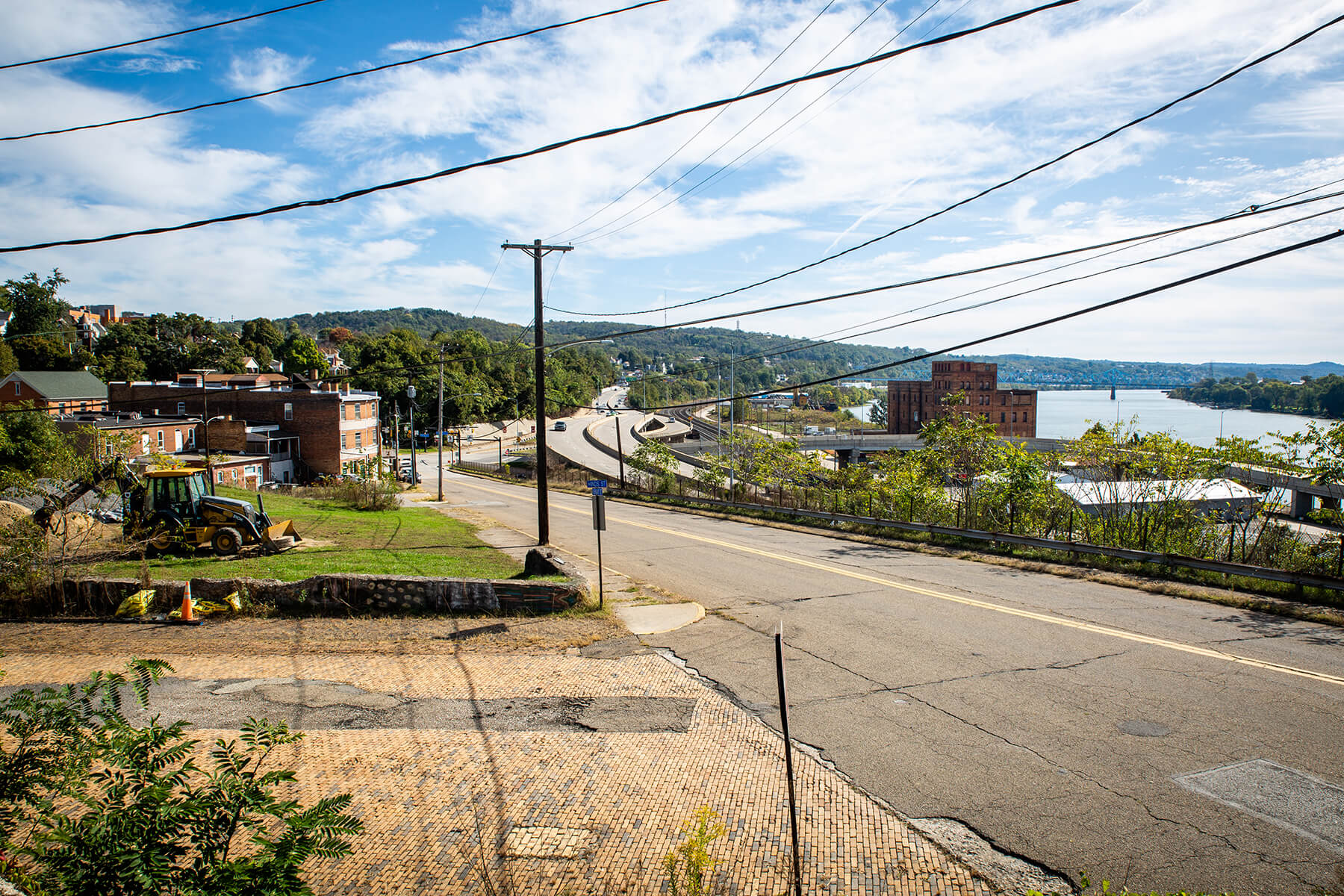 View of Route 65 and the Ohio River from Rochester, Pa.