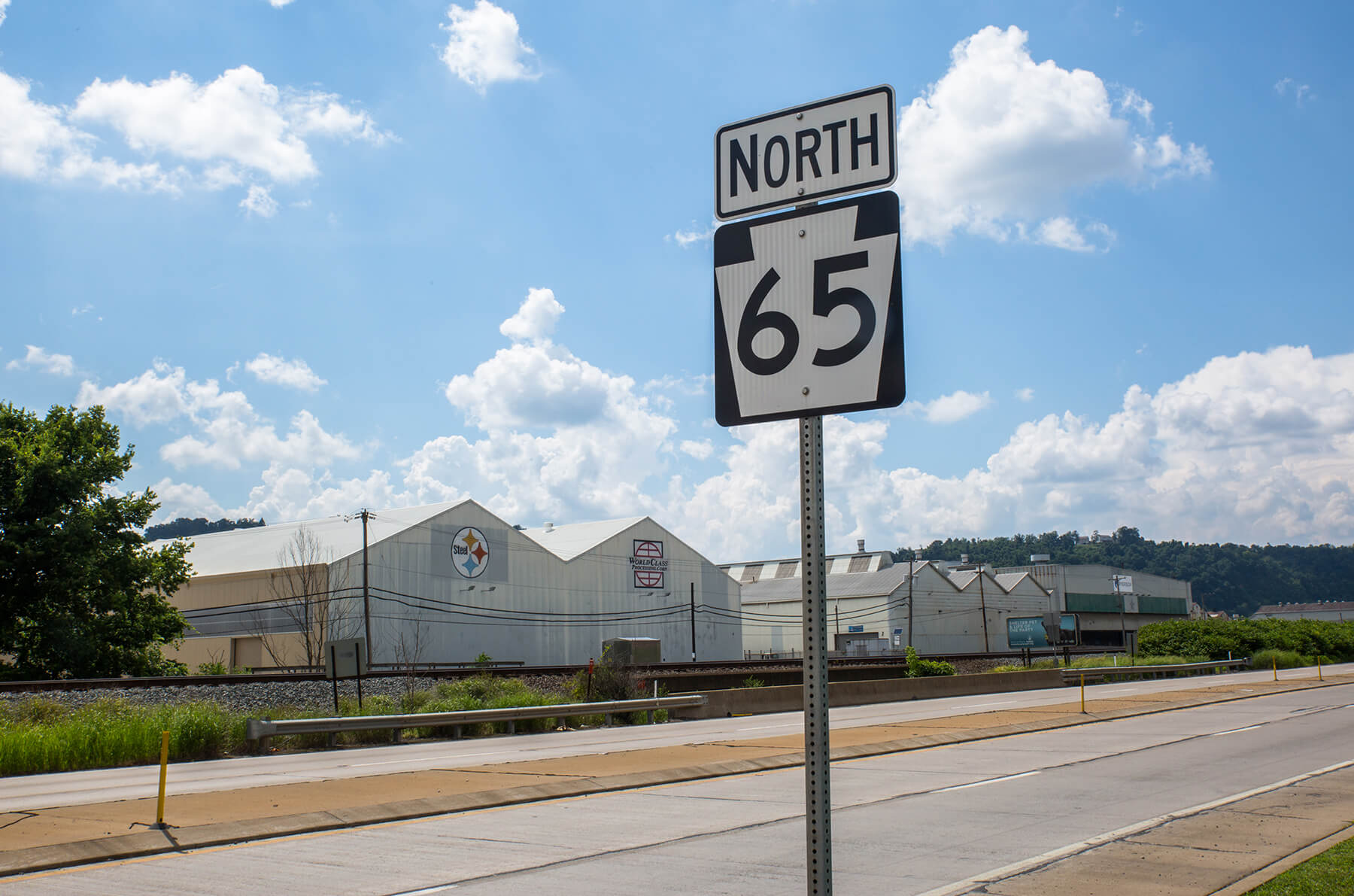 View of Route 65 from Ambridge, Pa.
