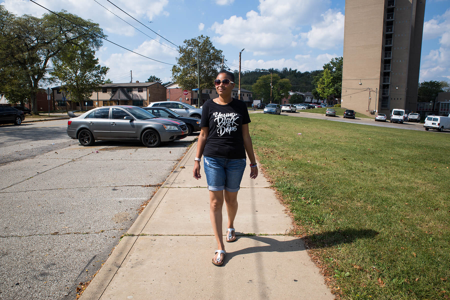 Olivia Bennett on Mt. Pleasant Road in Pittsburgh’s Northview Heights neighborhood. Bennett won the Nov. 5 election for the District 13 seat on the Allegheny County Council.