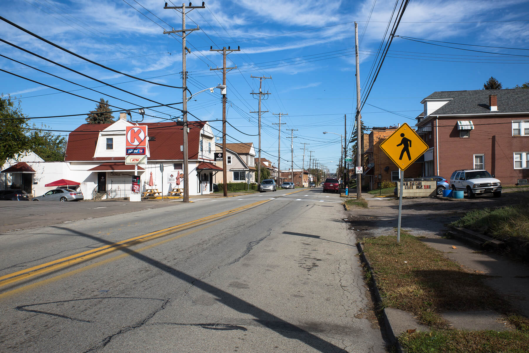 Annie Lee’s Southern Kitchen, owned by Terry Stenhouse, is pictured on the left side of Duss Avenue facing 16th Street in Ambridge, Pa.